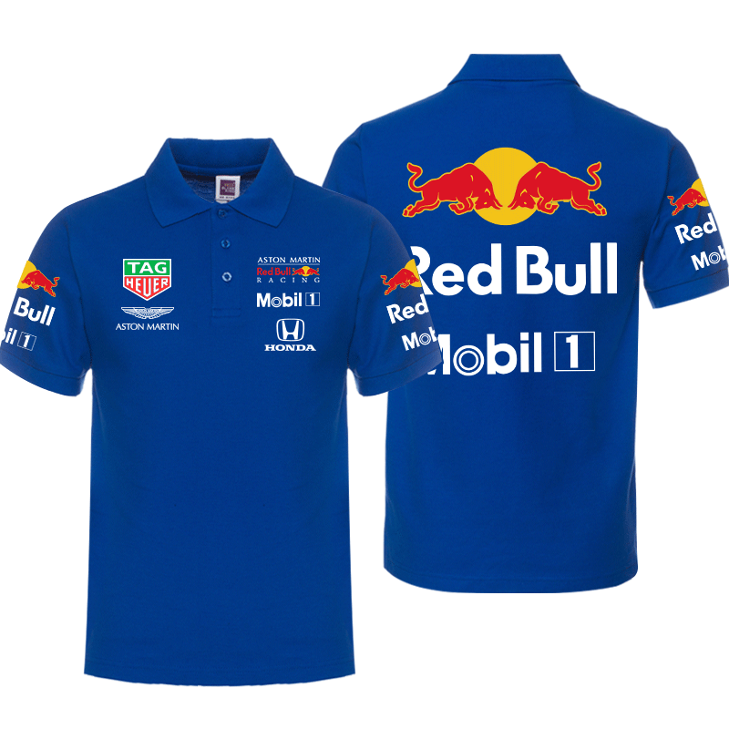 Polo Aston Martin Red Bull Racing Mobil 1 Homme Manche Courte